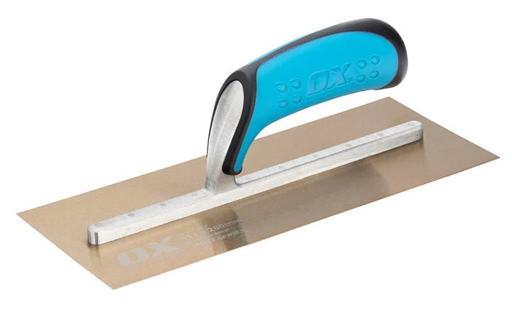 OX Pro SST Finishing Trowel with Comfortable OX Grip for Less Fatigue
