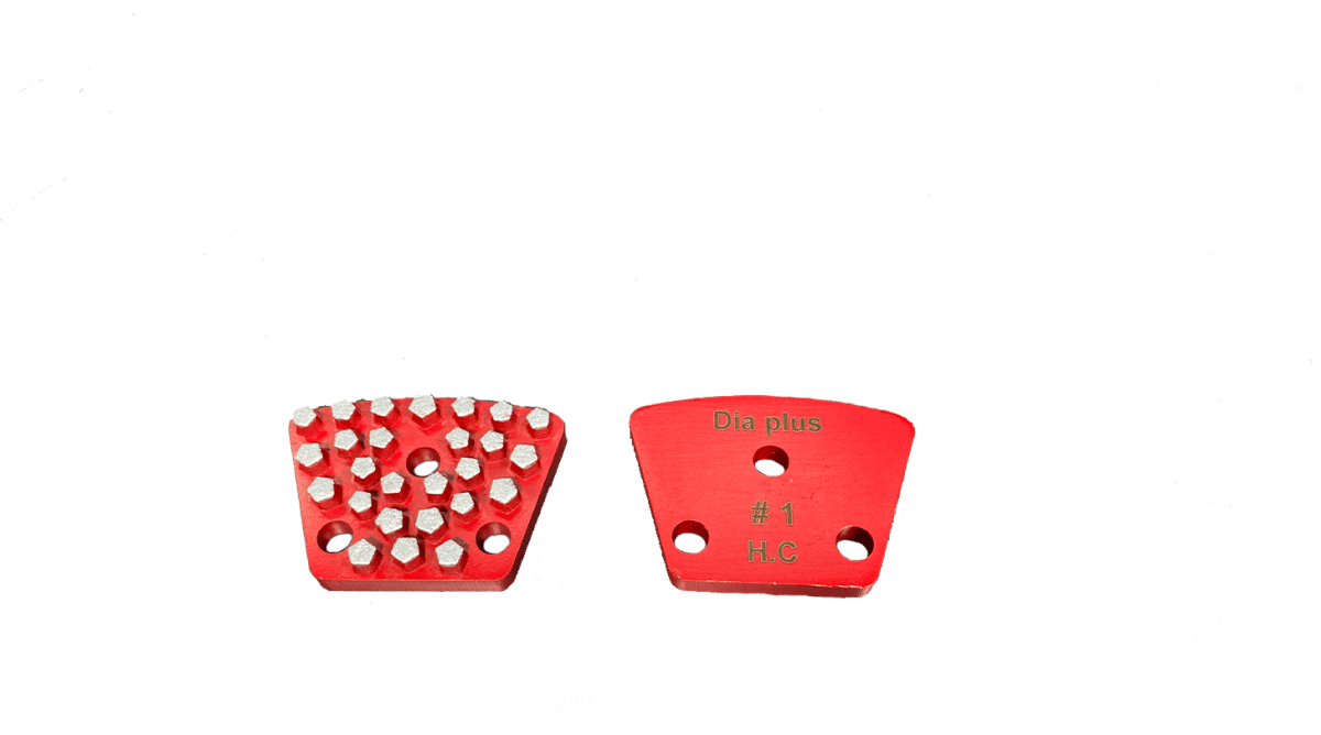 Dia Plus Multi - Layered Vacuum - Brazed Trapezoid Grinding Segments for Concrete