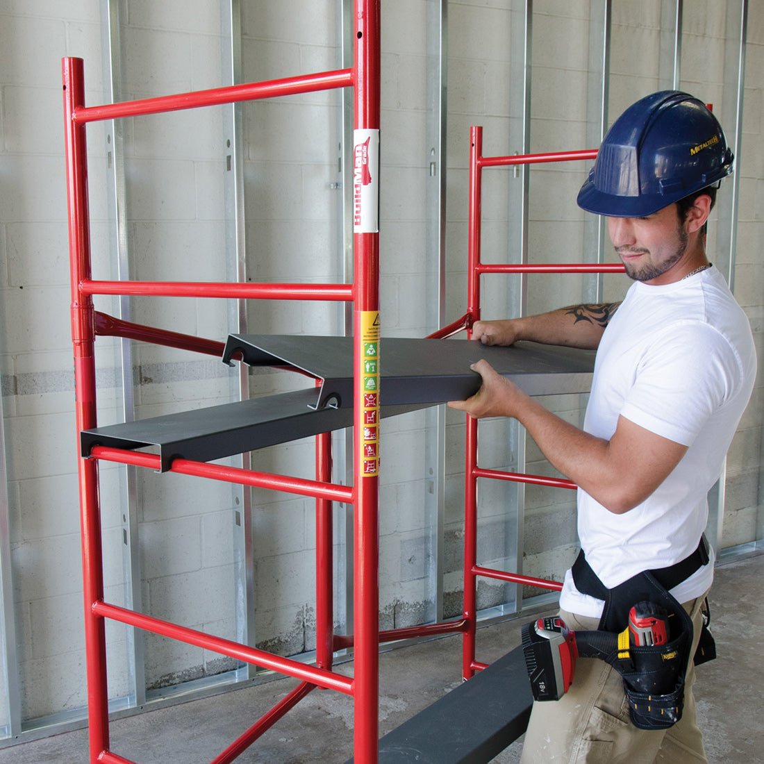 Buildman™ Six-Foot Portable Scaffolding System for High-Level Work