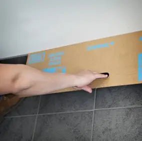 Disposable Absorbent Cardboard Paint Spray Shield with Convenient Handle