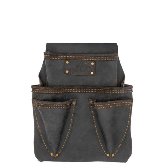 Premium Oil-Tanned Leather OX Pro 4-Pocket Roofer's Tool Pouch