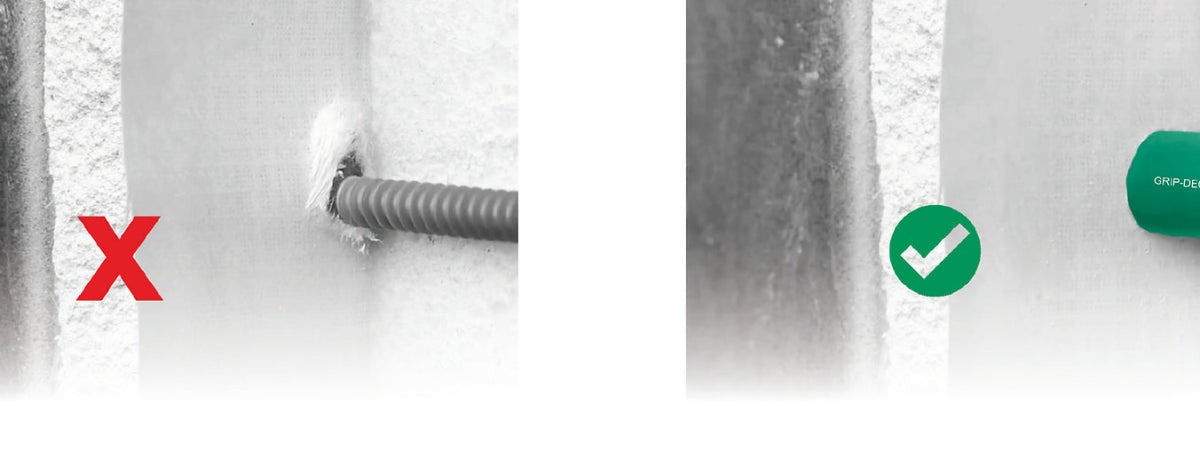 TRUFAST Walls Thermal-Grip® TubeSeal for Insulation and Air-Barrier Sealing