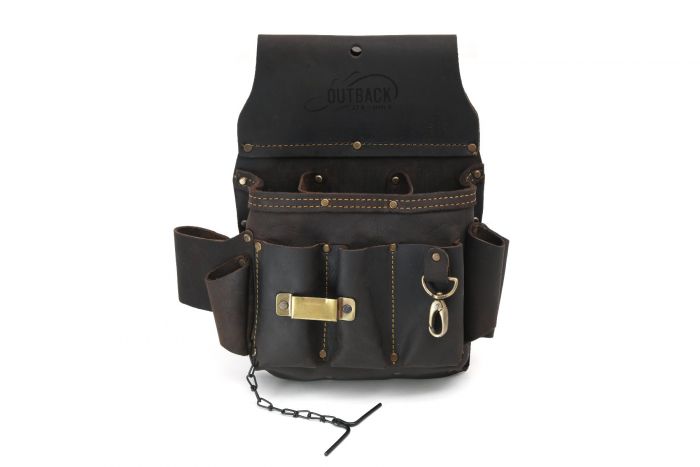 Professional OX Pro Electrician's Tool Pouch Crafted from High - Quality Oil Tanned Leather