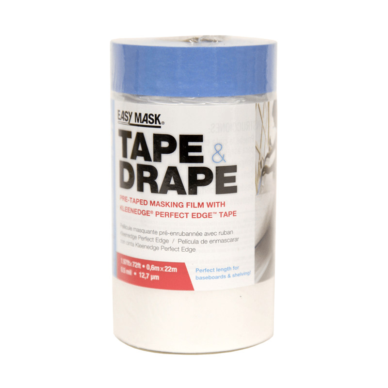 Trimaco's Premium Easy Mask Tape and Drape with PerfectEdge for Painting - 2 Feet by 72 Feet