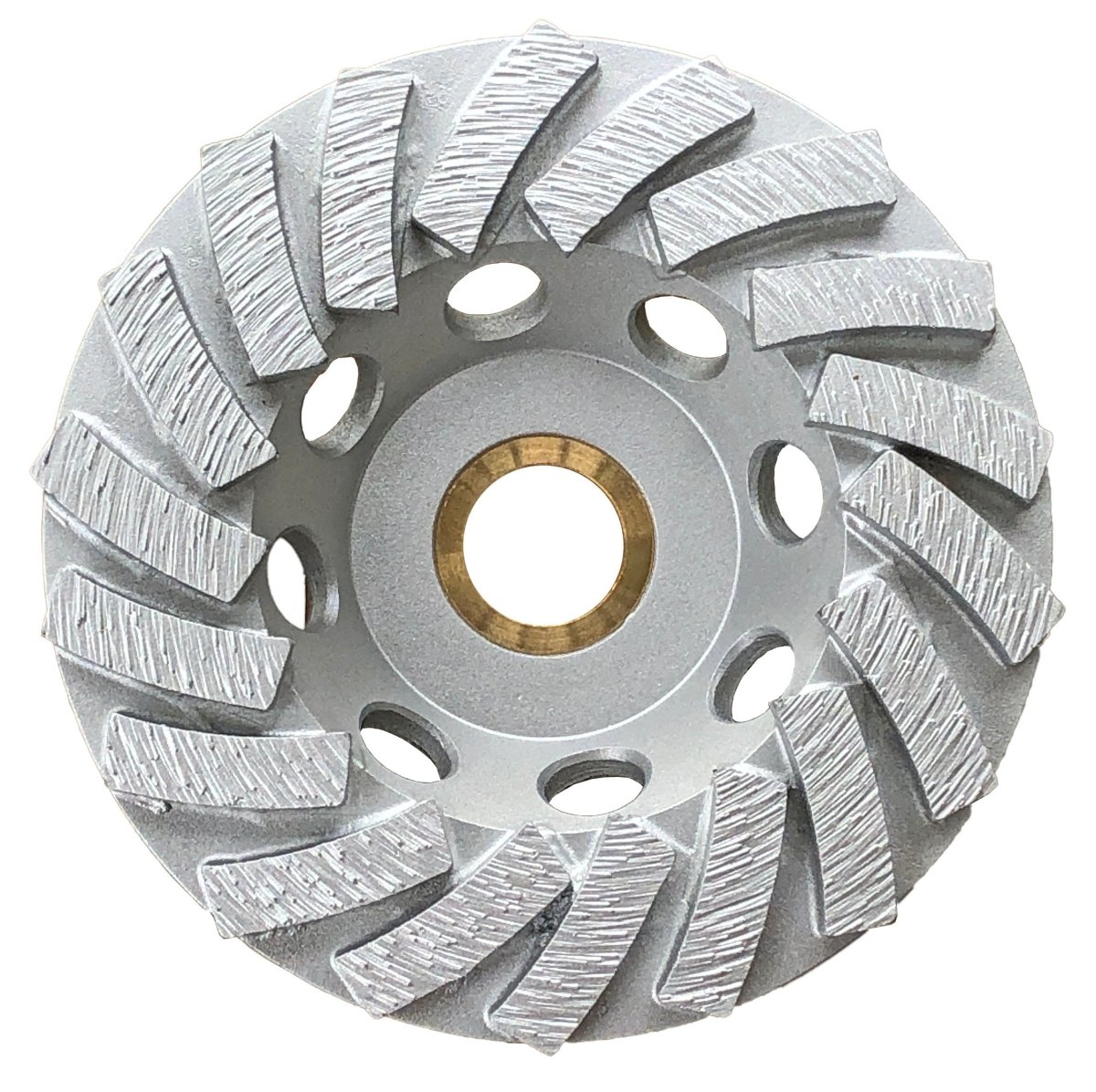 Ox Ultimate 18-Segment Spiral Cup Grinding Wheel with 7/8 - 5/8 Bore for Concrete Grinding
