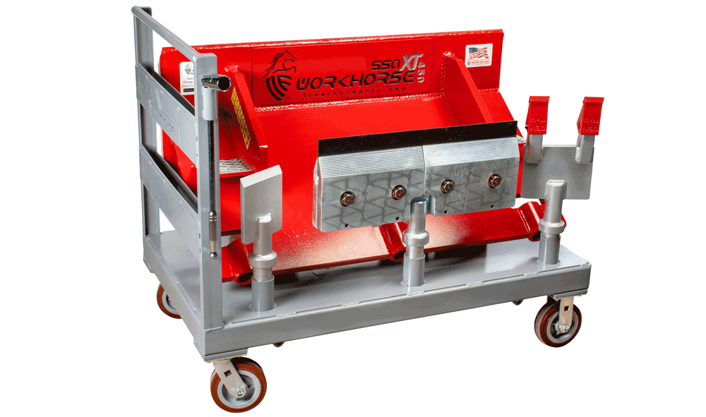 All - Steel Transport Cart for Skid Steer Attachments with Multiple Storage Features