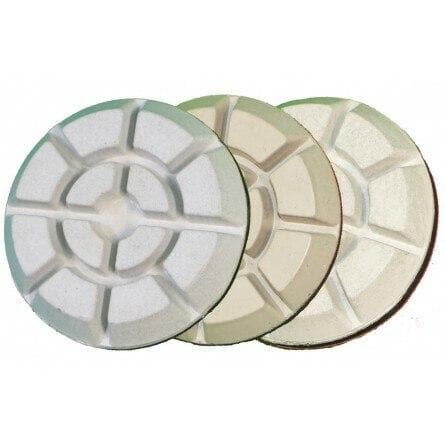 Three - Phase Hand - Held Floor Polishing Pucks for Concrete Restoration