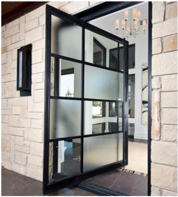 Stylish Modern Multi - Panel Glass Pivot Door for Contemporary Buildings