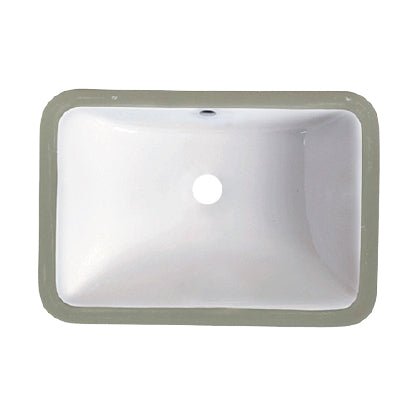 20 5/8 Inch Porcelain Undermount Rectangle Bathroom Lavatory Sink