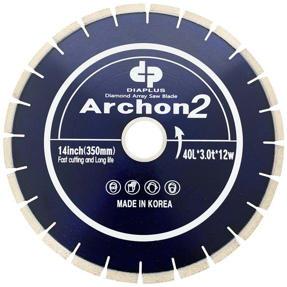 Archon 2nd Generation Diamond Cutting Blade for Precision Cutting of Quartzite, Quartz, and Granite on Blue Ripper Sr. Rail Saw