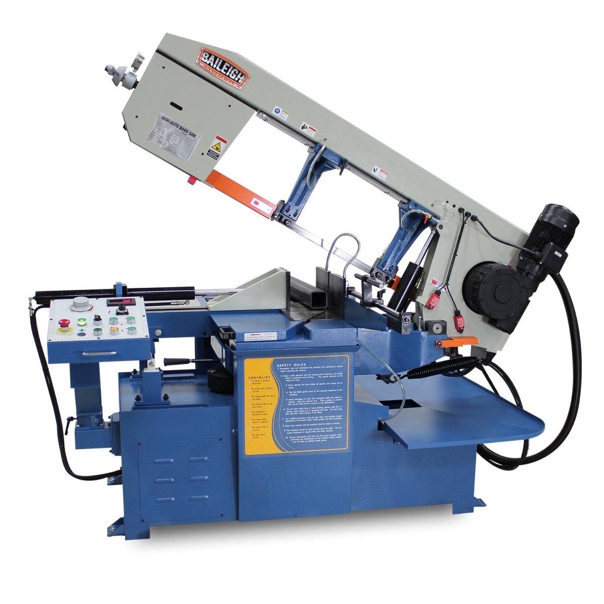 Semi - Automatic Hydraulic Dual - Mitering Band Saw BS - 20SA - DM for Long - term Reliable Use