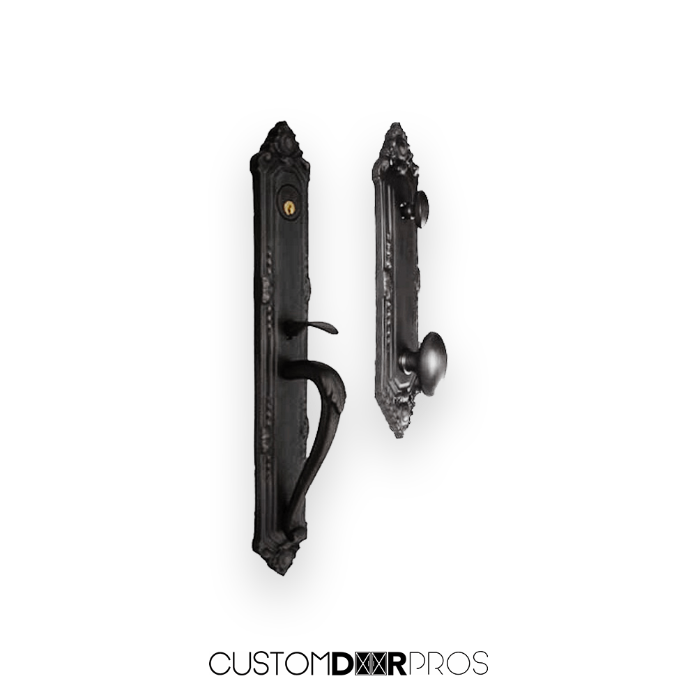 Stylish and Secure Monaco Door Handle Set with 3 Key Sets
