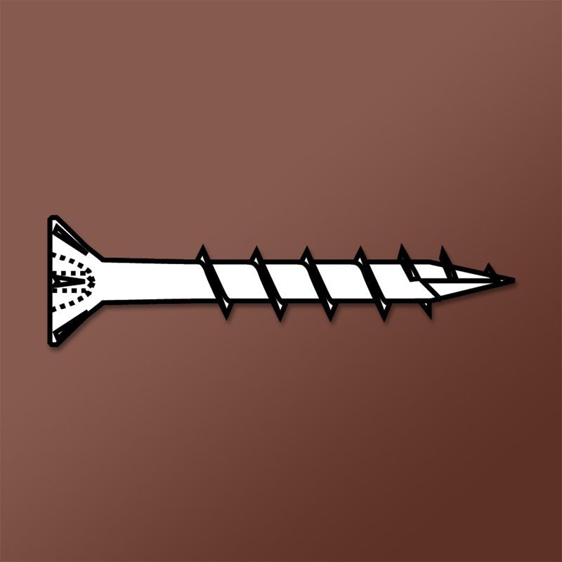 Zinc-Coated Dagger-Lok Phillips Flat Wood Screws with Nibs, Coarse Type 17