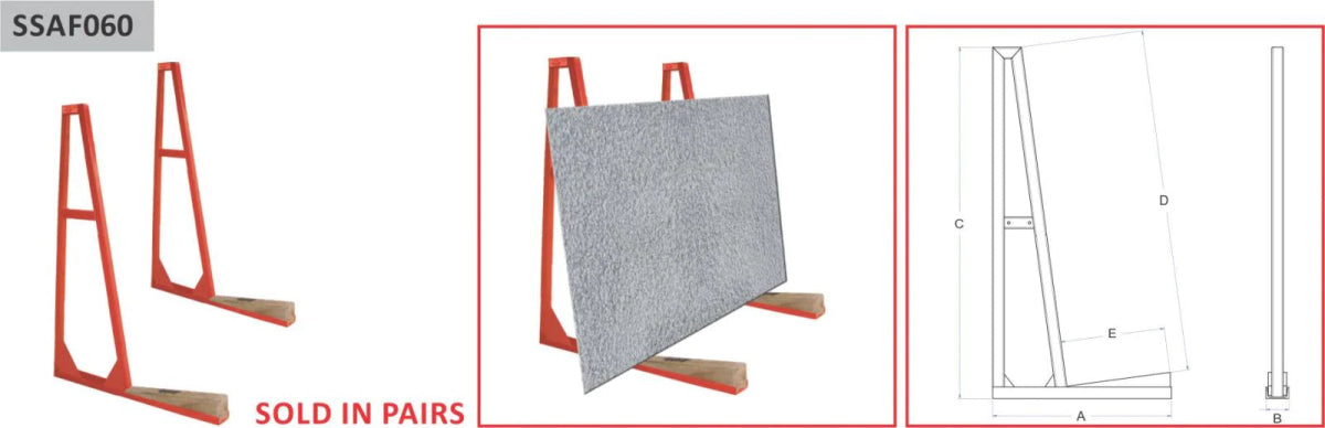 Abaco High - Stability Single - Side A - Frame SSAF060 for Stone Slab Storage