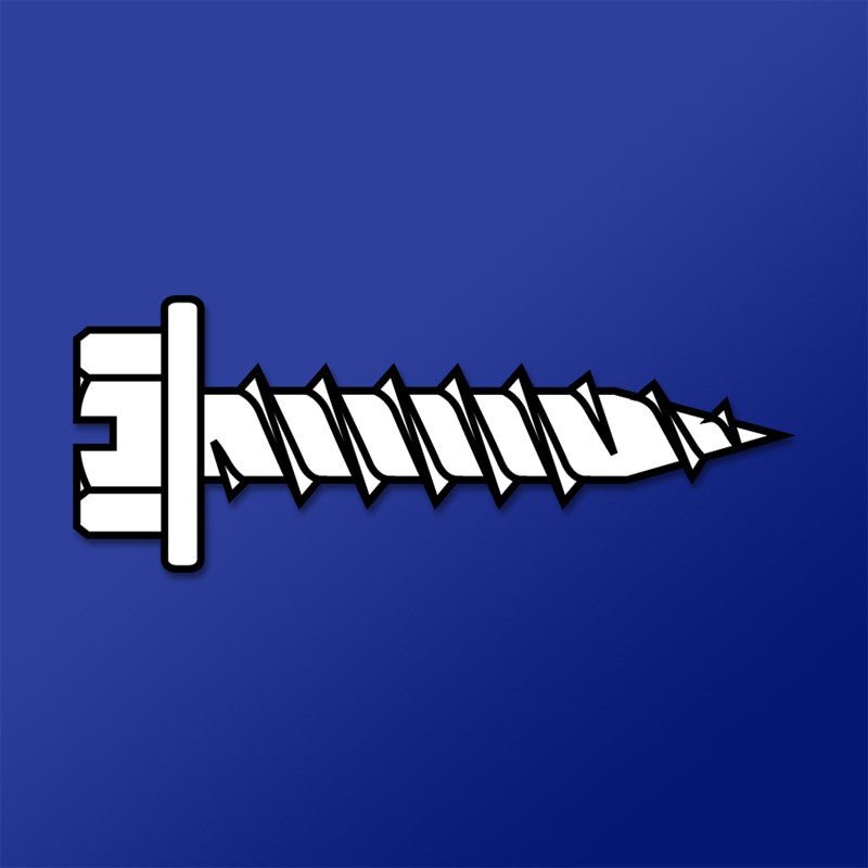 Zinc-Coated Daggerz Slotted Hex Washer Head Needle Point Screws