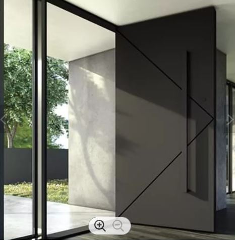 Elegant Morpheus Metal Pivot Door for Grand Entryways