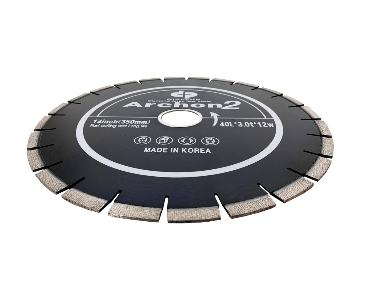 Archon 2nd Generation Diamond Cutting Blade for Precision Cutting of Quartzite, Quartz, and Granite on Blue Ripper Sr. Rail Saw