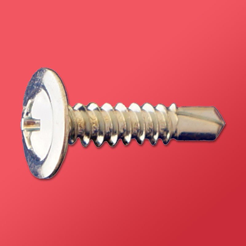 DAGGERZ Branded Zinc-Coated Phillips Modified Truss Wafer Self-Drill Screws in 8, 10, and 12 Inch Sizes