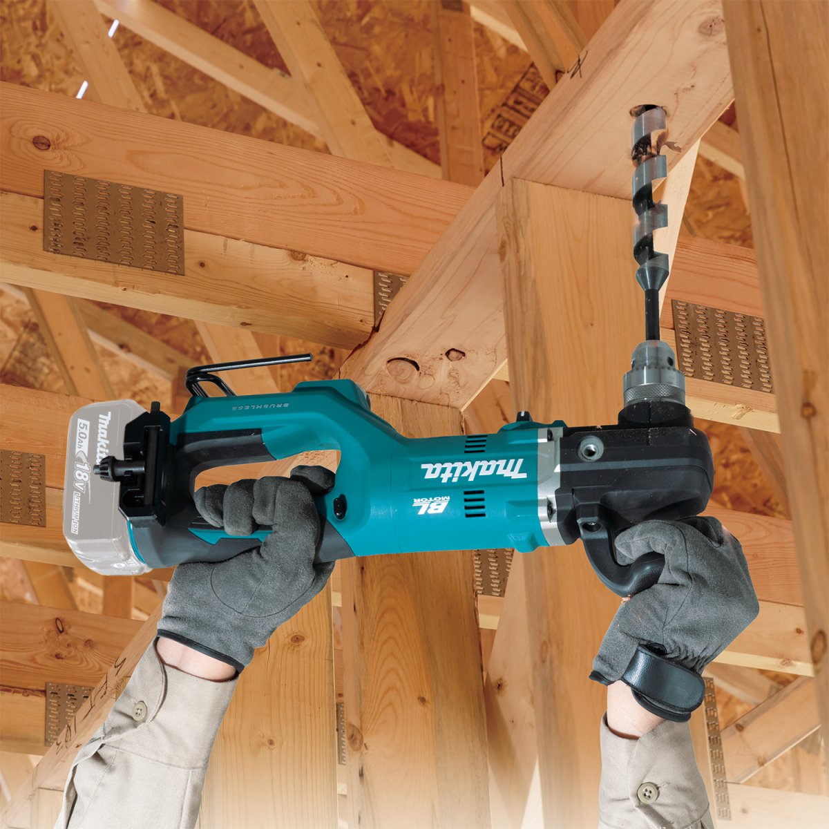 18V LXT® Lithium-Ion Brushless Cordless 1/2-Inch Right Angle Drill for High-Speed and Efficient Drilling Tasks