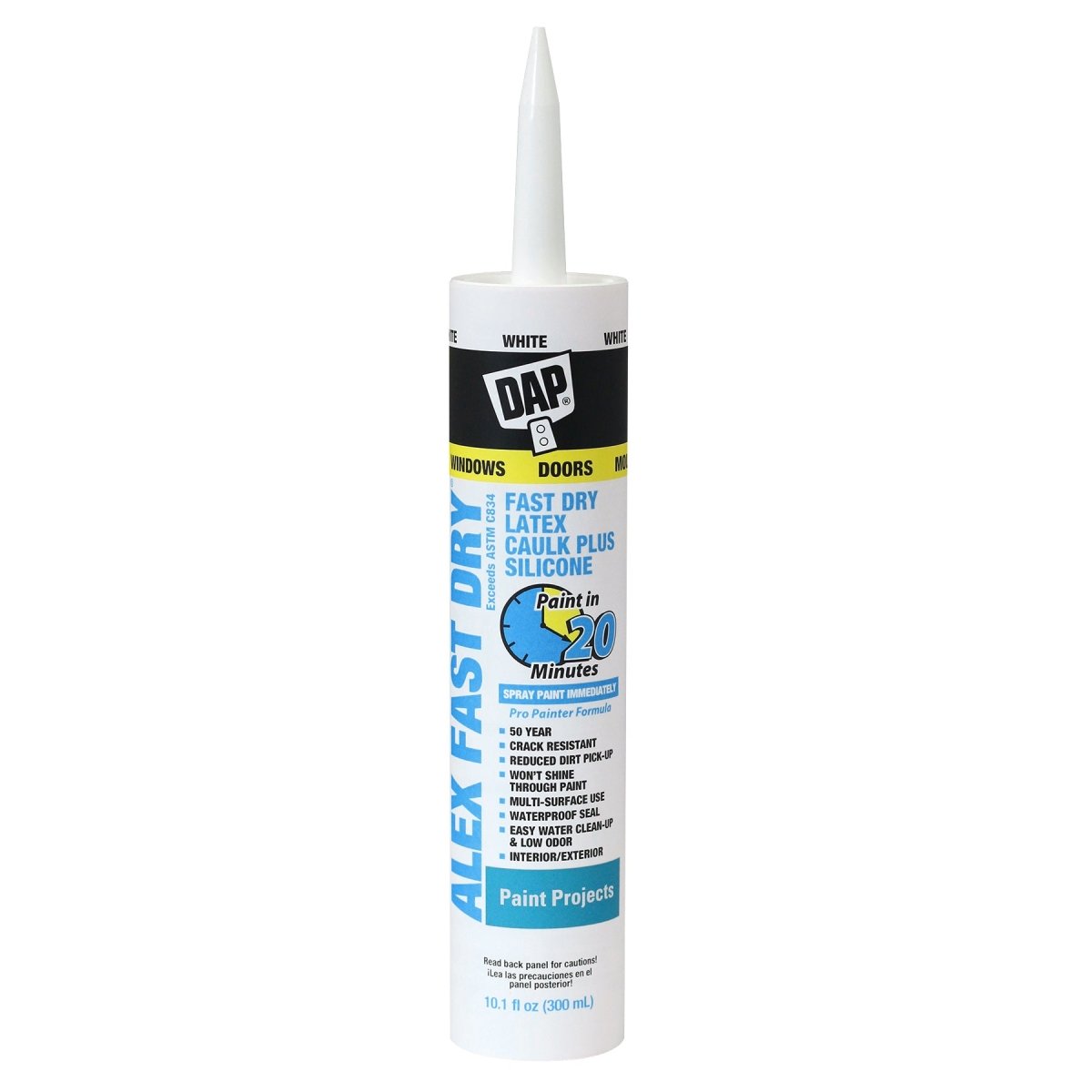 ALEX FAST DRY® Acrylic Latex Caulk with Silicone - 24 Pack