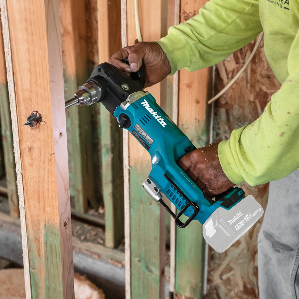 18V LXT® Lithium-Ion Brushless Cordless 1/2-Inch Right Angle Drill for High-Speed and Efficient Drilling Tasks