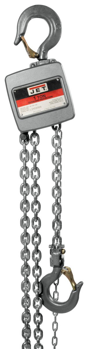Lightweight 1-Ton Aluminum Hand Chain Hoist with 10-Foot Lift | AL100-100-10