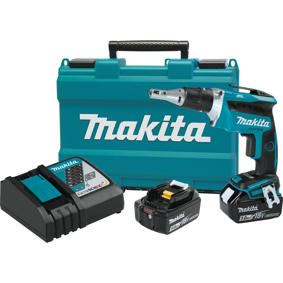 Makita 18V LXT® Lithium-Ion Brushless Cordless Drywall Screwdriver with 4,000 RPM for Professional Drywall and Framing Tasks