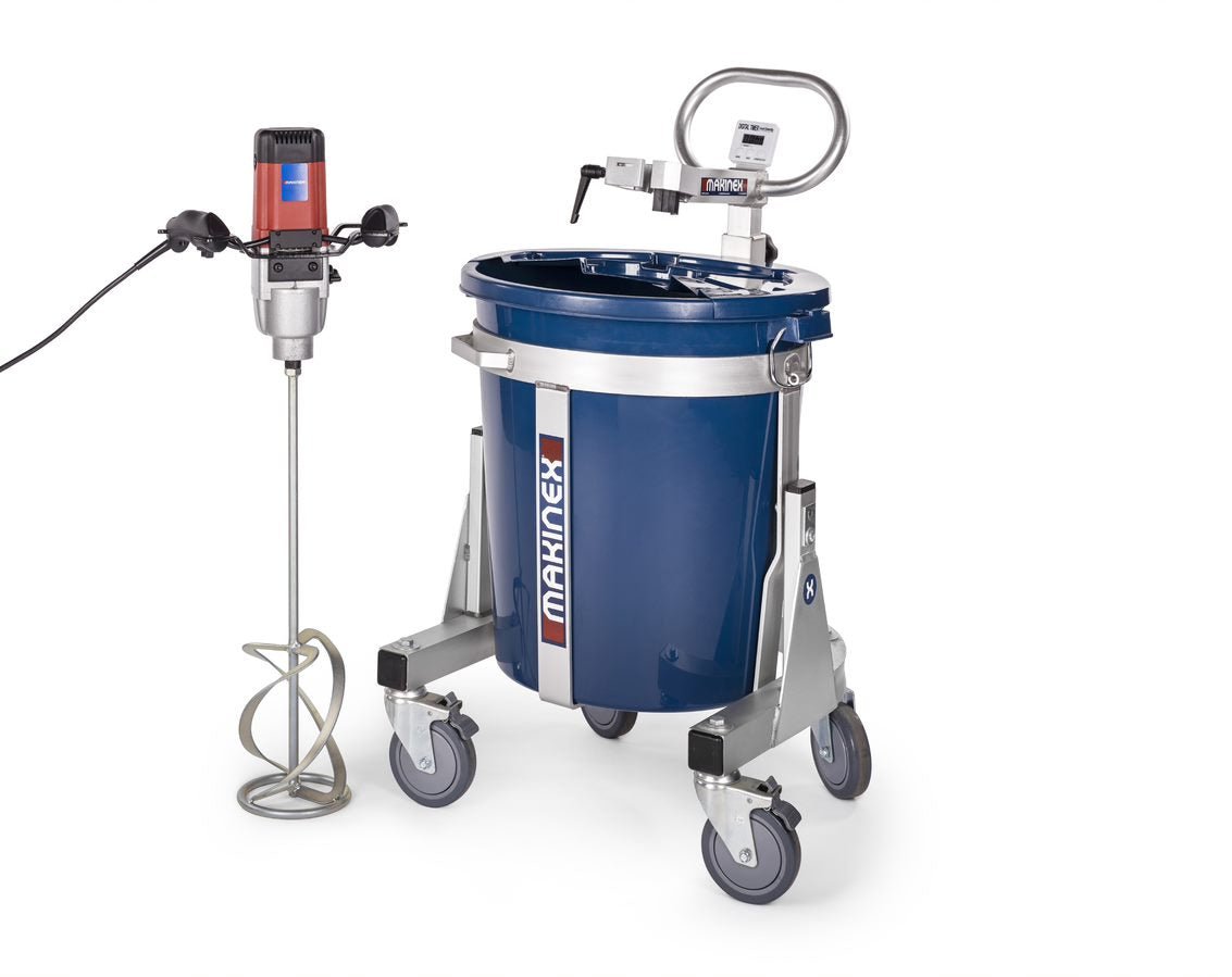 Makinex High - Efficiency Mixing Station for Self - Leveling Cement, Compounds and Epoxies