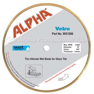 Alpha Vetro High - Performance Premium Glass Tile Cutting Blade