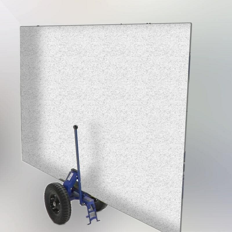 Aardwolf High - Performance Self - Locking Trolley SL - 100 for Granite and Stone Slabs Moving
