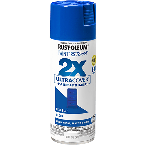 2x Ultra Coverage Glossy Spray Paint Set - 12 Ounce Cans (Pack of 6)