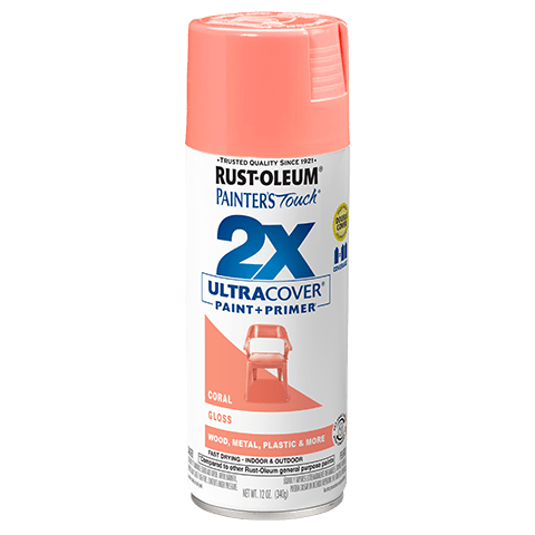 2x Ultra Coverage Glossy Spray Paint Set - 12 Ounce Cans (Pack of 6)