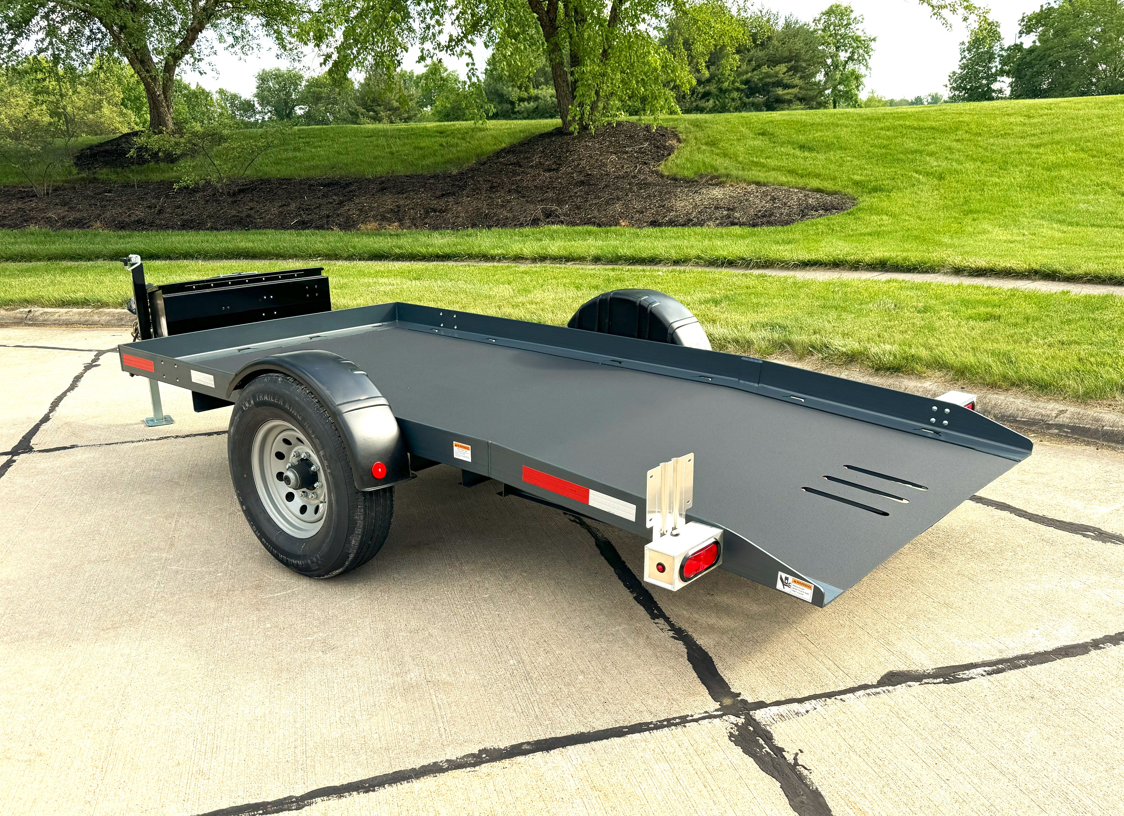 EZ-RAMP Heavy - Duty Utility Trailer Model 1265E for Large - Load Transportation