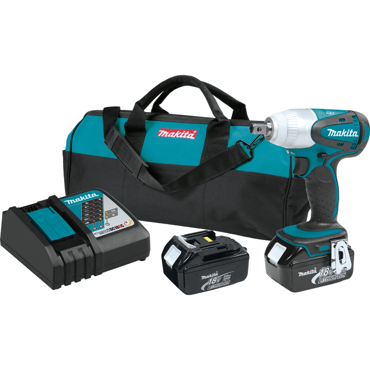 Makita 18V LXT® Lithium-Ion Cordless 1/2 Square Drive Impact Wrench for Versatile Fastening Tasks