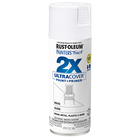 2x Ultra Coverage Glossy Spray Paint Set - 12 Ounce Cans (Pack of 6)