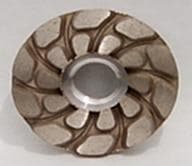2-Inch Mini Lilac Aluminum Body Cup Grinder Ideal for Granite and Stone
