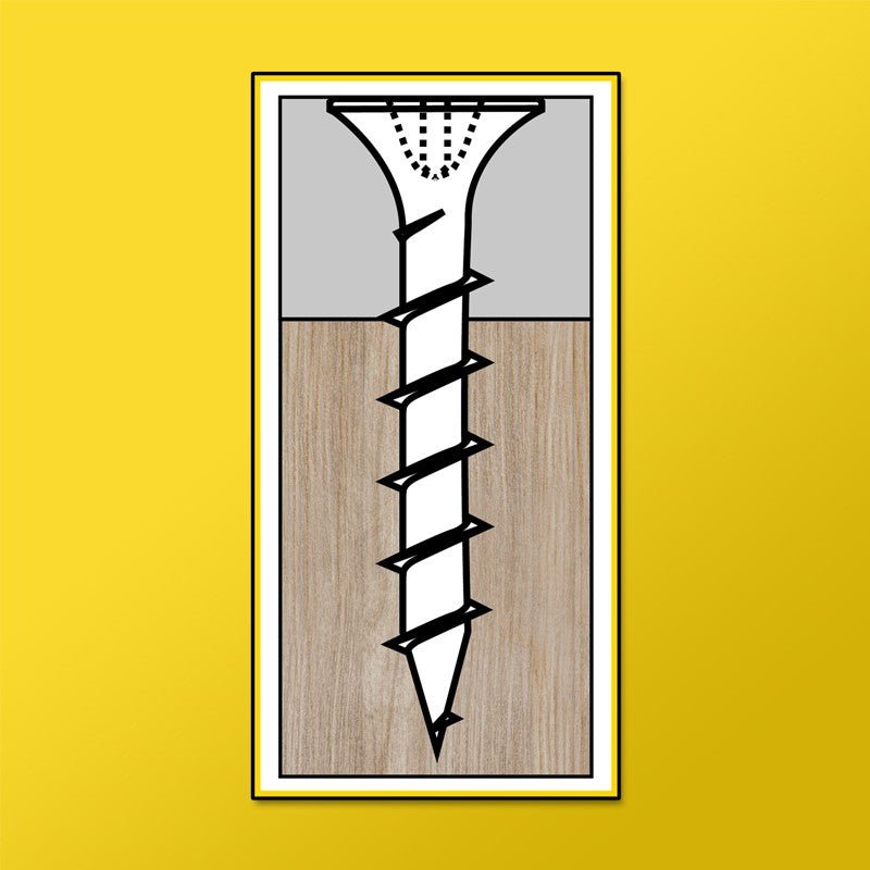 DAGGERZ High - Quality Phillips Bugle - Head Coarse - Threaded Drywall Screws with Yellow Zinc Coating in Sizes 6, 8, and 10