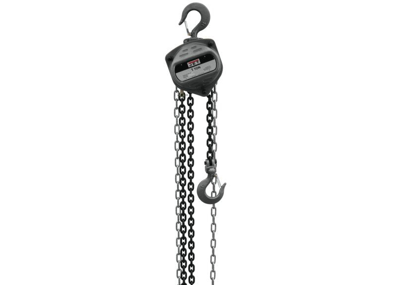 1-Ton JET® S90 Hand Chain Hoist with 10-Foot Lift for Light-Duty Industrial Use