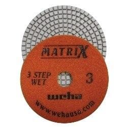 Weha Matrix 3-Step Diamond Pads for Light to Medium Quartz and Granite