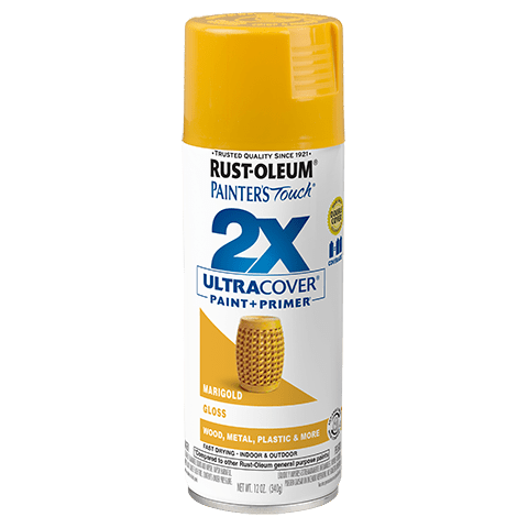 2x Ultra Coverage Glossy Spray Paint Set - 12 Ounce Cans (Pack of 6)