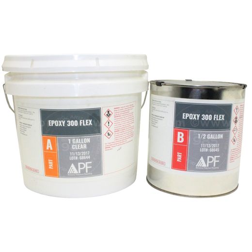Fast-Curing, Clear APF Epoxy 300 Flex with Excellent Flexibility
