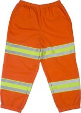Durable and Breathable ANSI High Visibility 100% Polyester Knit Mesh Pants
