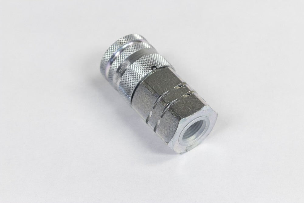 Female Flat Face Coupler - 1/2 Body with 5/8 O - Ring #10 for General Connecting Applications