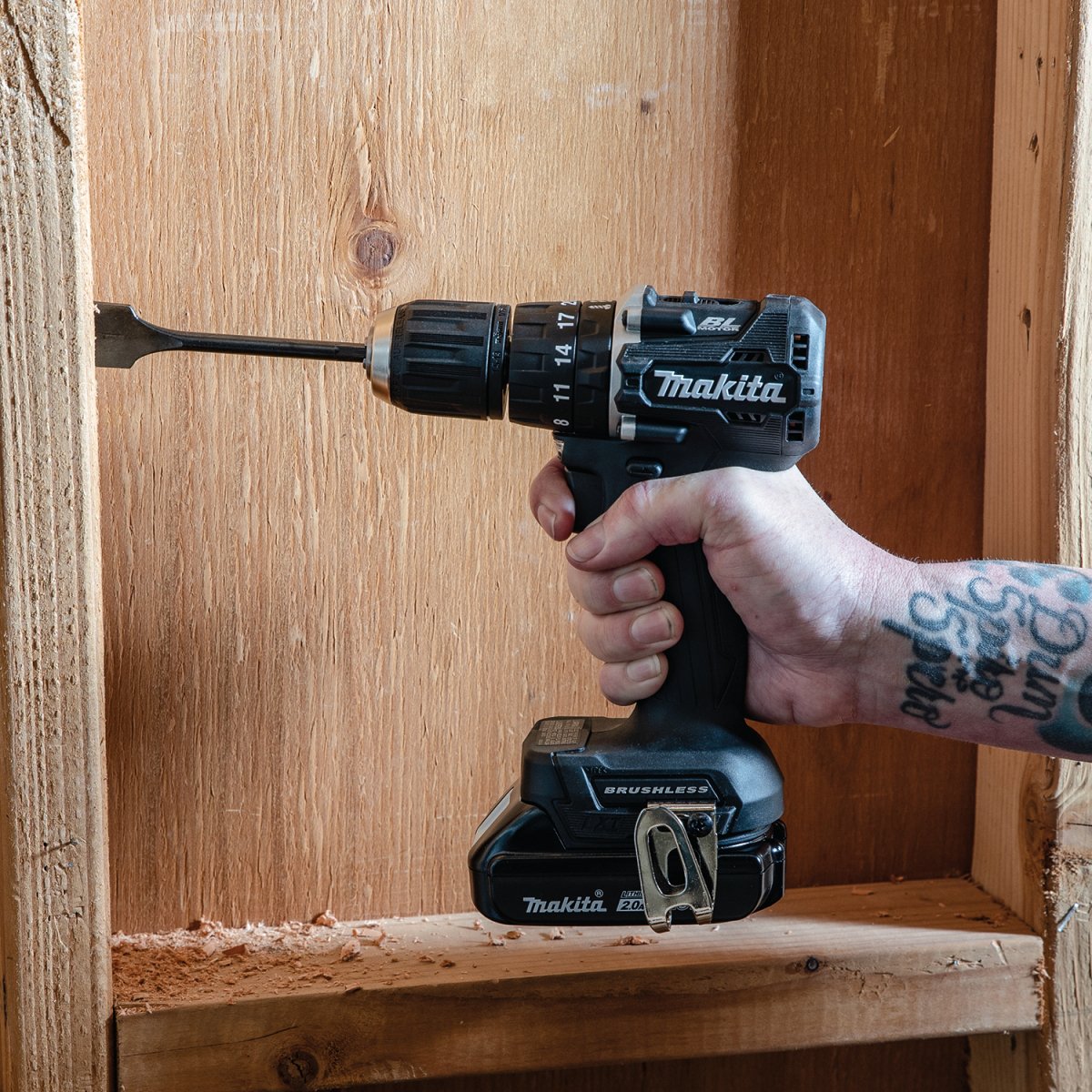 18V LXT® Lithium-Ion Sub-Compact Brushless Cordless 1/2-inch Hammer Driver-Drill with 2.0Ah Battery - A Compact and Powerful Drilling Solution