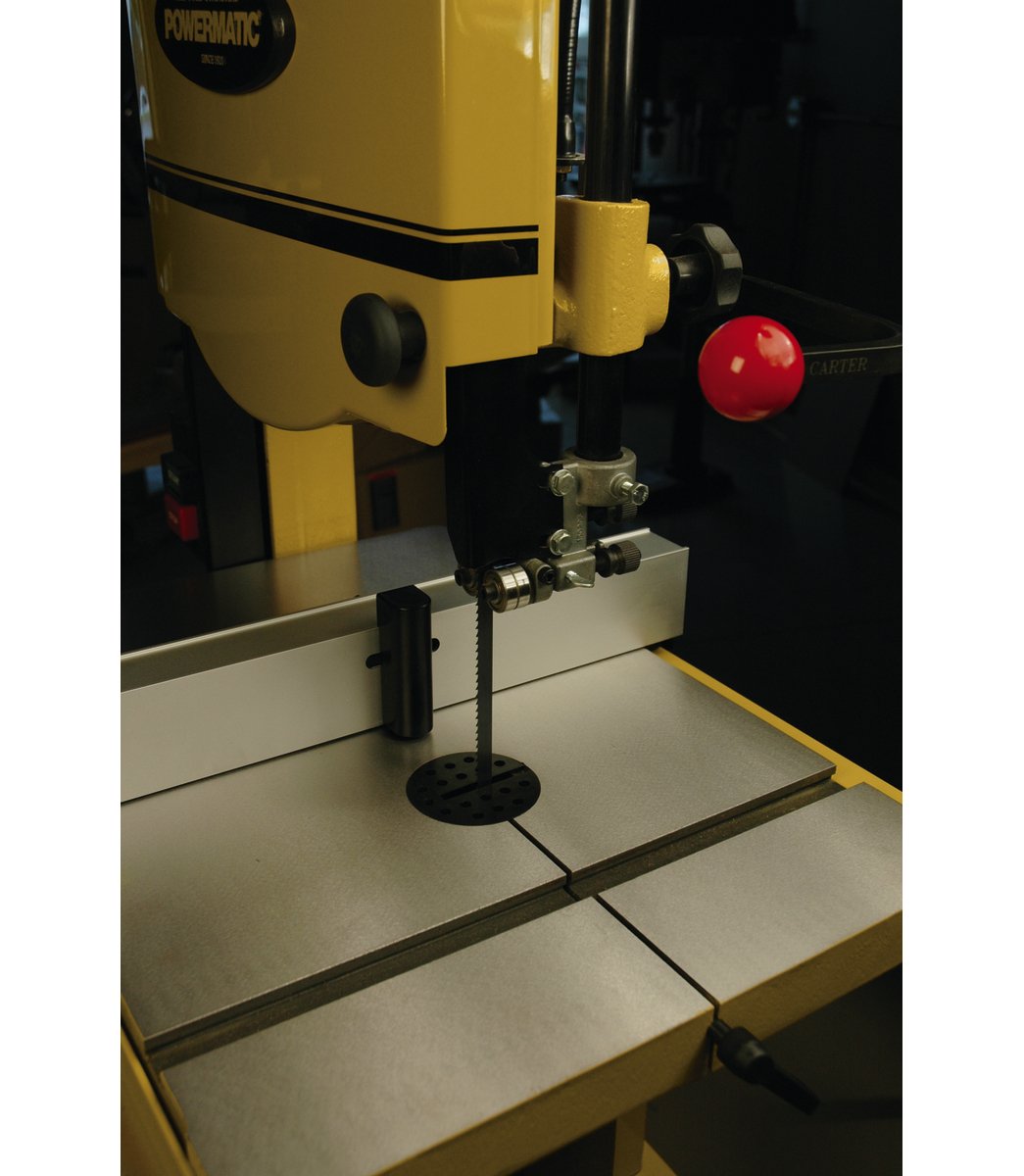 Powerful 14-Inch Bandsaw with Sturdy Stand and Riser Block - PWBS-14CS