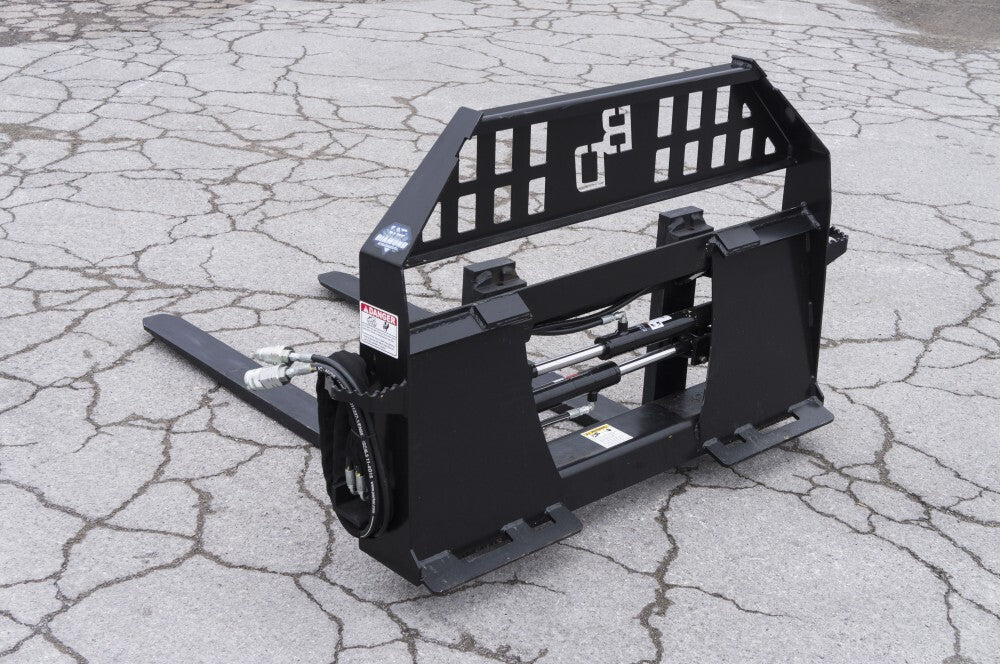 Blue Diamond® Hydraulic Adjustable Pallet Forks for Skid Steers