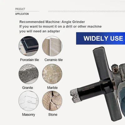 DTS High - Performance Brazed Core Drill Bits for Multiple Hard Materials