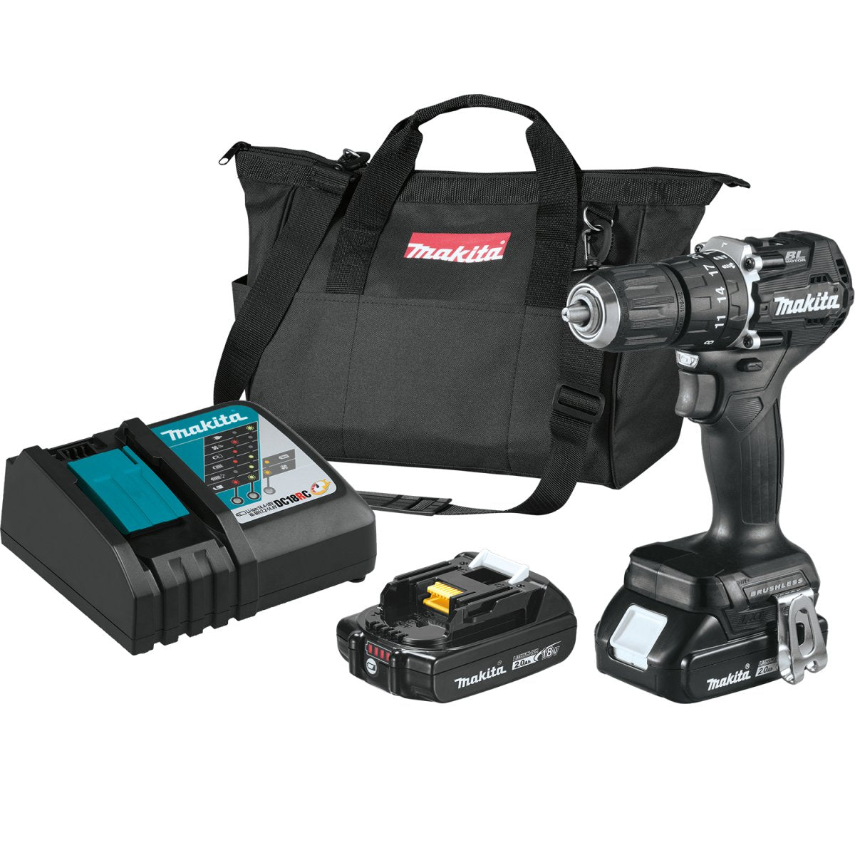 18V LXT® Lithium-Ion Sub-Compact Brushless Cordless 1/2-inch Hammer Driver-Drill with 2.0Ah Battery - A Compact and Powerful Drilling Solution
