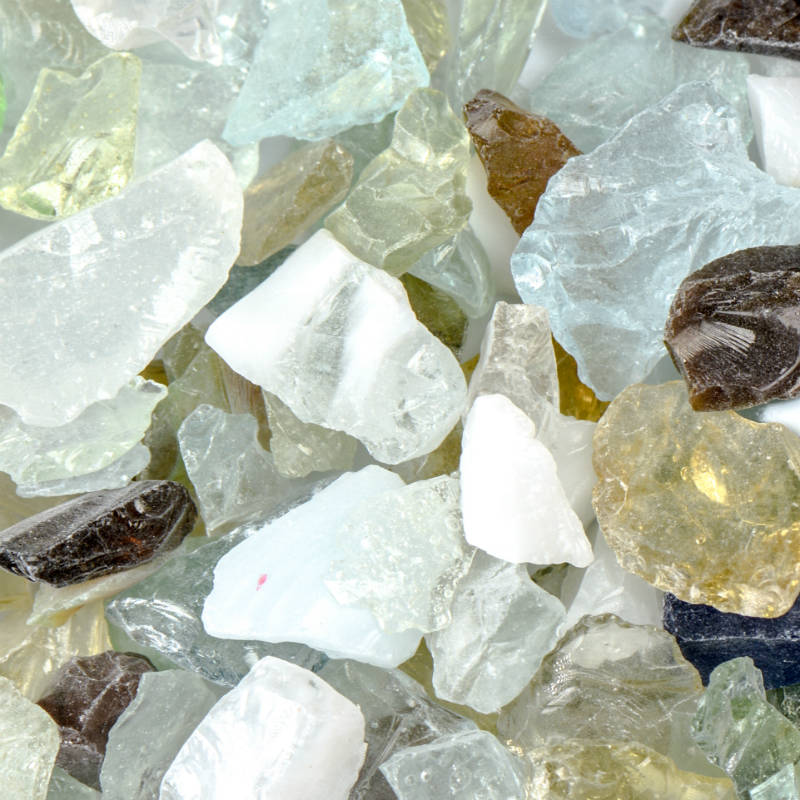 Gorgeous ASG Brand Confetti Mix Fire Glass for Fireplaces