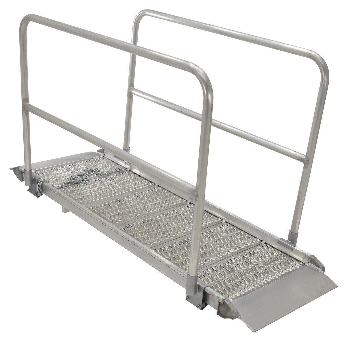 Lightweight and Rust - Free Aluminum Grip - Strut Walk Ramps for Truck Loading